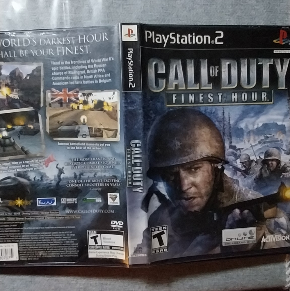 Call of Duty: Finest Hour for PS 2- Used